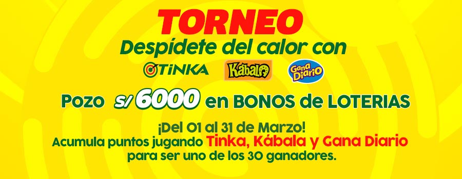 TORNEO DESPIDETE DEL CALOR CON TINKA, KÁBALA Y GANA DIARIO